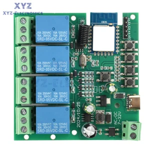 4 Channel Relay Switch Module Tuya Smart WIFI Remote Control Relay 2.4GHz 433MHz