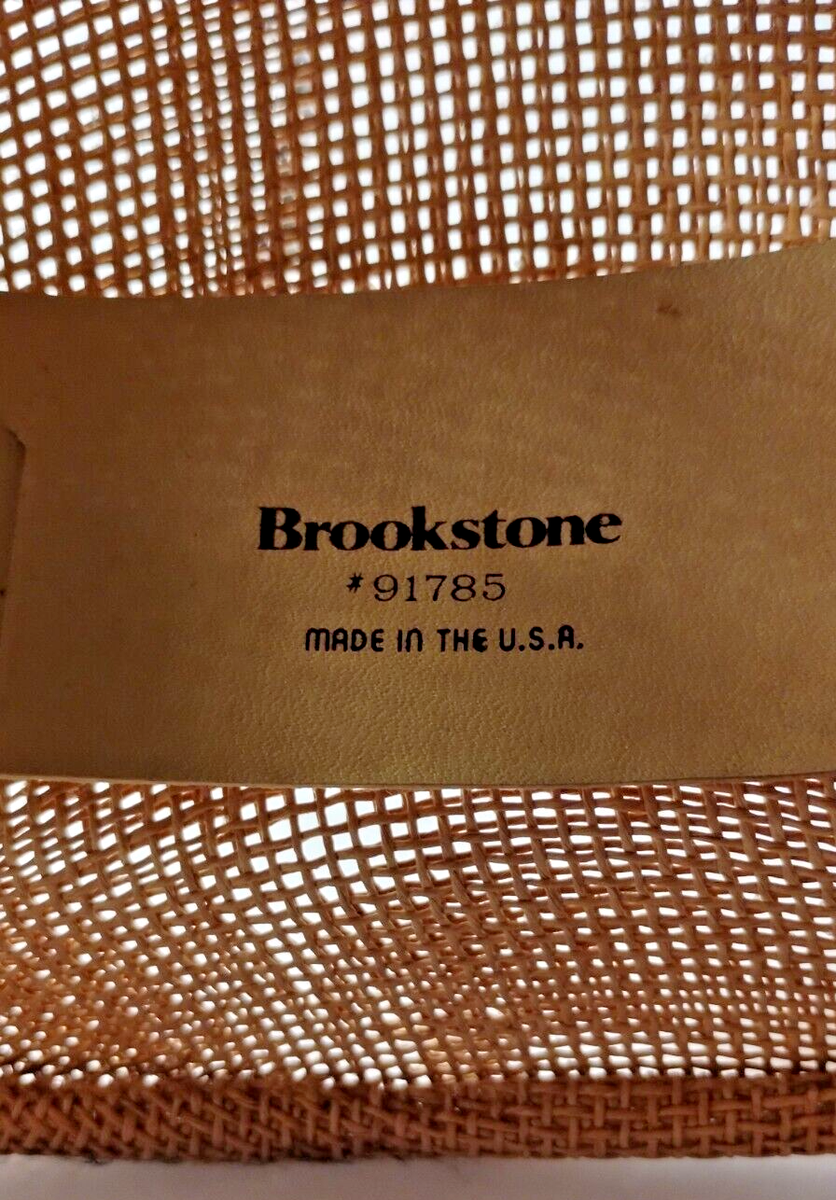 Brookstone Vintage Safari Colonial Jungle Molded Straw Hat