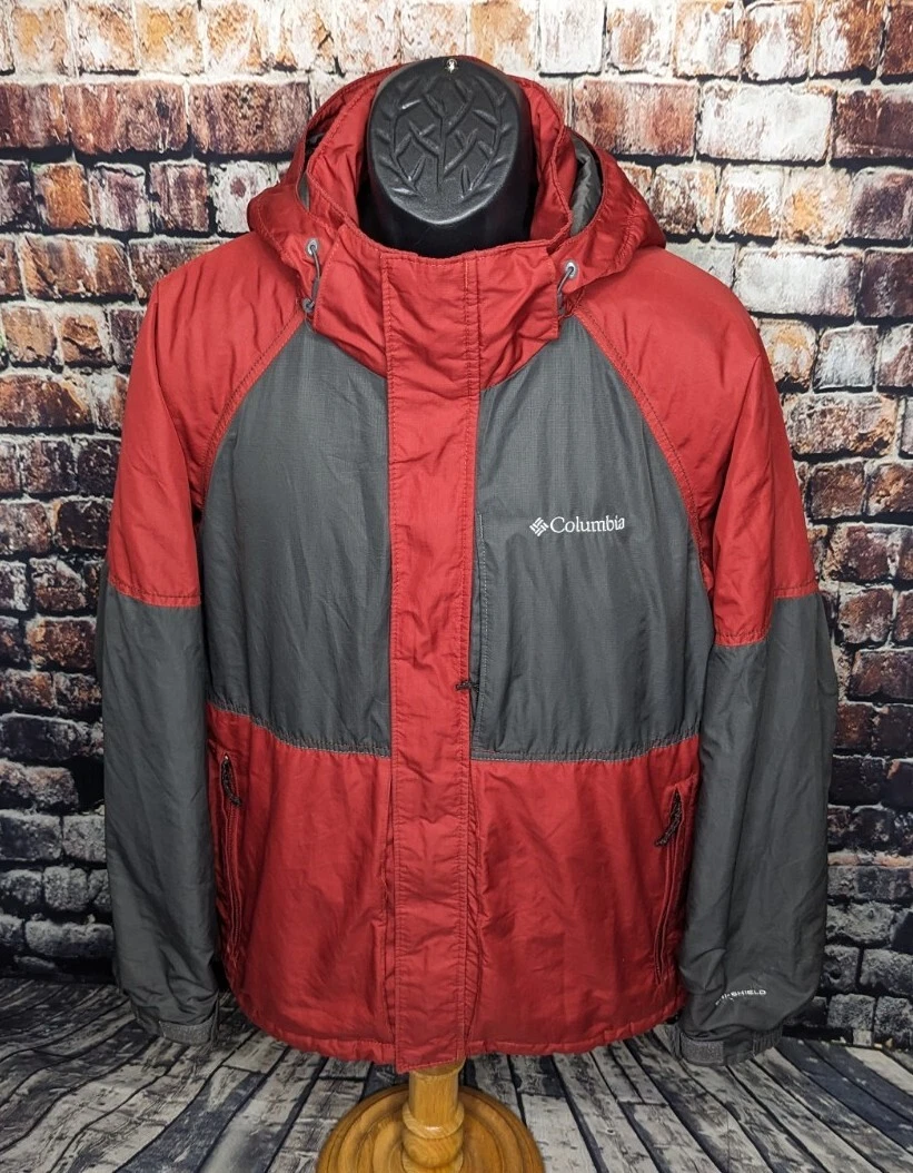 Columbia Omni-Shield Hooded Insulated Water Resist Winter Ski Jacket Mens Medium