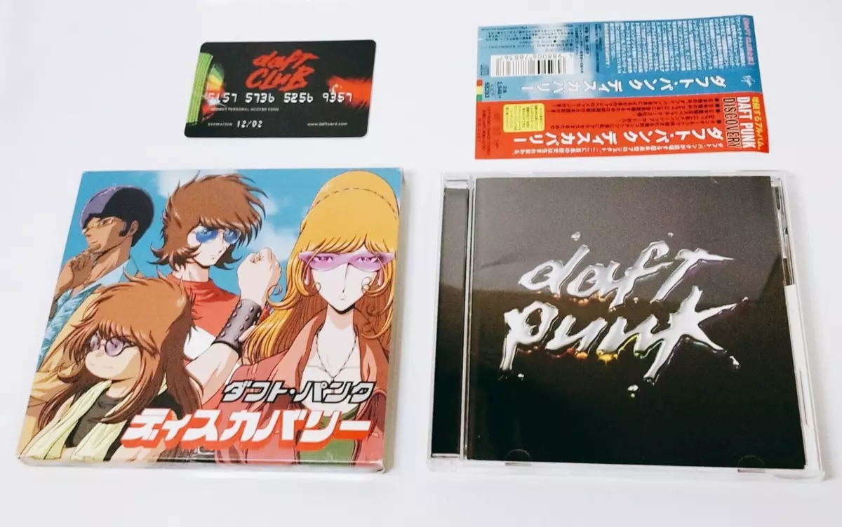 Daft Punk Discovery Limited Japan w/Obi & DaftCard 2001 Art work Leiji Matsumoto