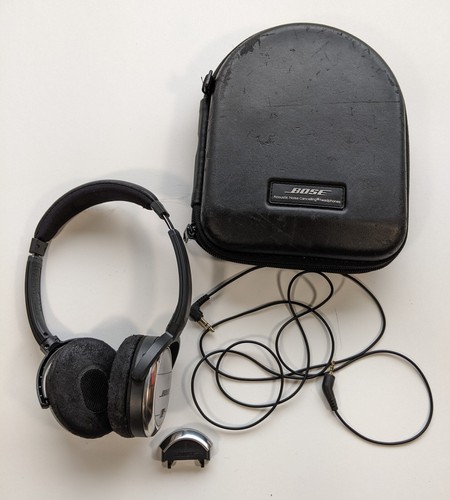 BOSE QuietComfort 3 QC3 Noise Cancelling On Ear Headphones wired UNTESTED AS IS - 第 1/8 張圖片