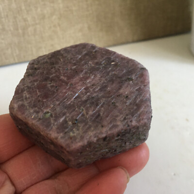 202g Natural Red Corundum Ruby Crystal Rough Mineral Specimen