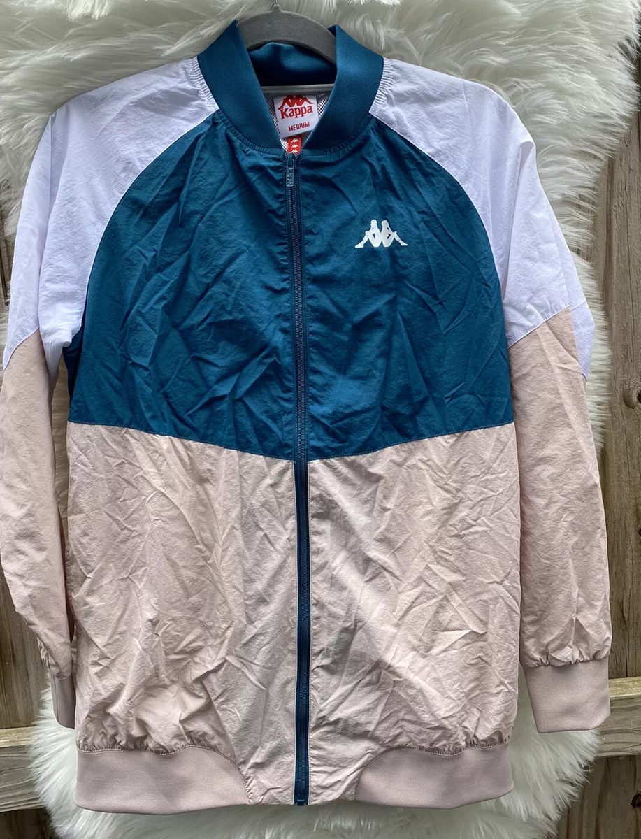 Kappa Authentic 90 Bernina Nylon Track Jacket Blue Patron/ Pink/ White Size M
