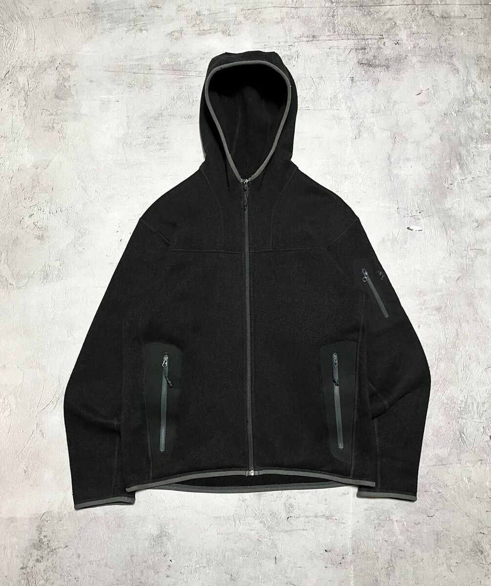Arcteryx Polartec Vintage Fleece Jacket Hoodie Black Size S Arcteryx Polartec Vintage Fleece Jacket Hoodie Black Size S