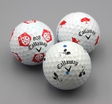 3 Callaway Chrome Soft Truvis Custom Logo Mix CT84