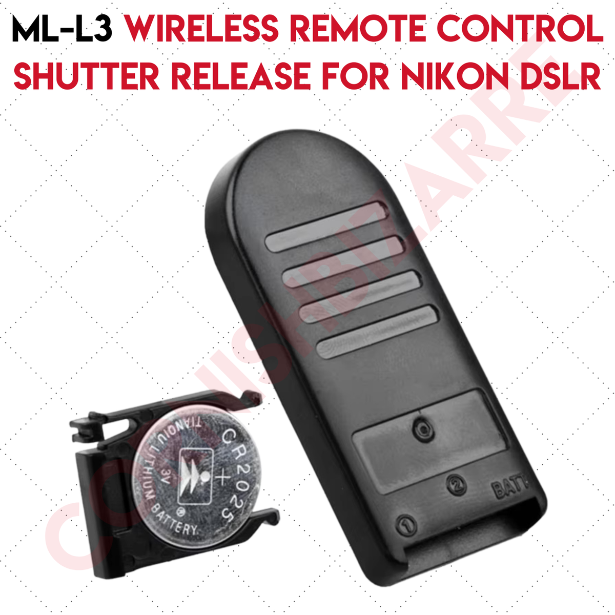 ML-L3 Wireless Infrared IR Remote for Nikon D7500 D3400 D5500,COOLPIX P900  P7800