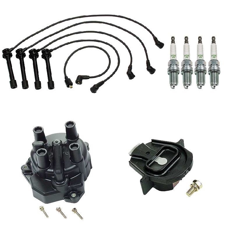 TK2001-07 : Fits 1997-2001 Nissan Altima 2.4L Tune up Kit, Cap Rotor Spark Plugs