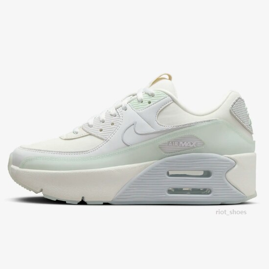 Кроссовки Nike Womens Air Max 90 LV8 Sail/Светло-зеленый (HF0782-102) для ускоренной посадки