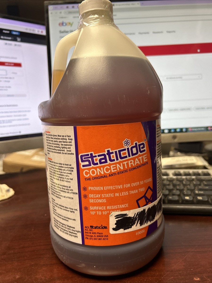 3XKA7 Acl Staticide 3000G Antistatic Liquid,Concentrate,1 Gallon 