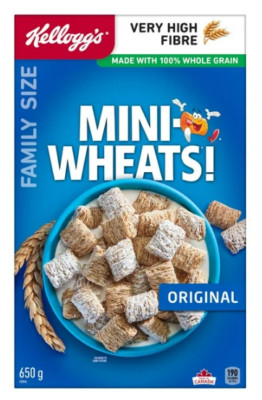 Kellogg's Mini-Wheats Cereal Original Family Size, 650g