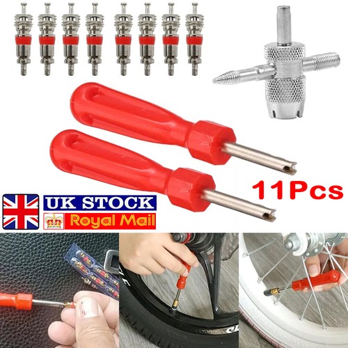2x Valve Key Wheel Tyre Inner Tube Valve Remover Removal Tool New& 8