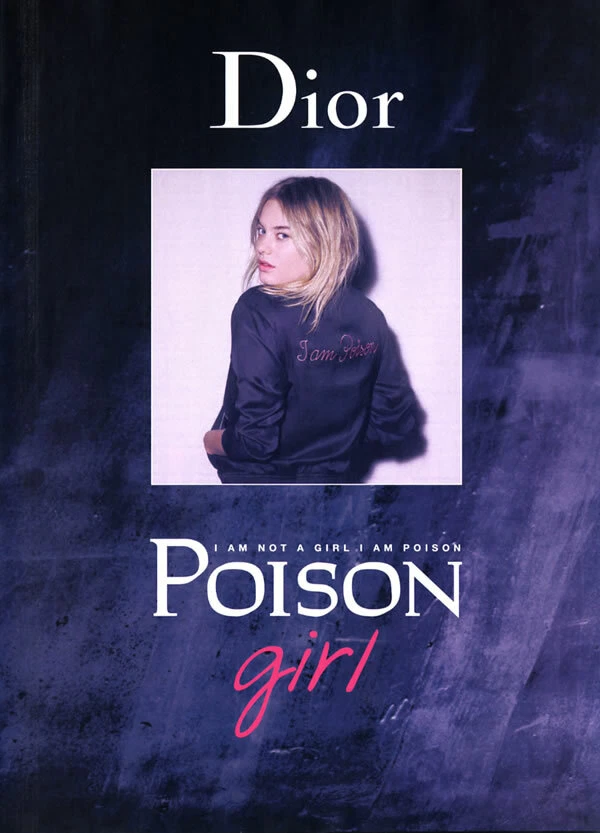 2017 Dior Poison Girl Camille Rowe parfum 3 pages MAGAZINE AD