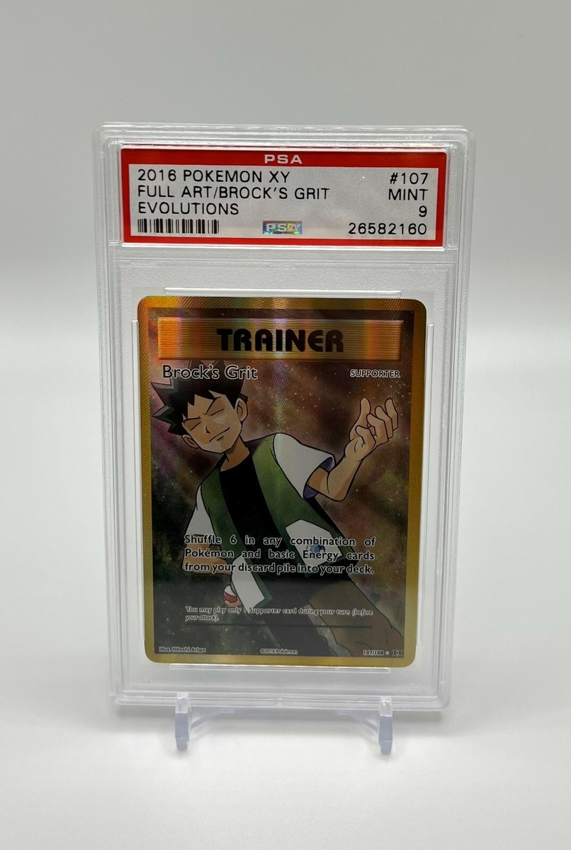 Pokemon Card - Brock's Grit 107/108 - XY Evolutions - Full Art