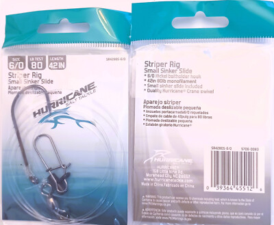 best hook for striper fishing Mustad Starter Kit tied setup designed to get anglers fishing quickly when striped bass are active 3 Hook Striper Rig –