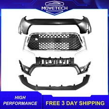 Front Bumper Cover Kit With Grille & Molding Trim Fits 2023 2024 2025 Kia Soul