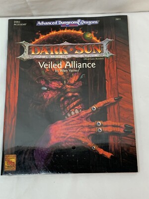 DARK SUN VEILED ALLIANCE 1992 Dungeons & Dragons Sealed  DSR3 2411 TSR 1992