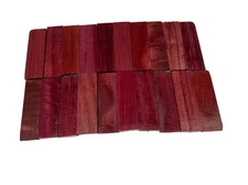 20 Pcs, Purpleheart Knife Scale 5x 1.5x 3/8 Turning Wood Blanks Free US Shipping