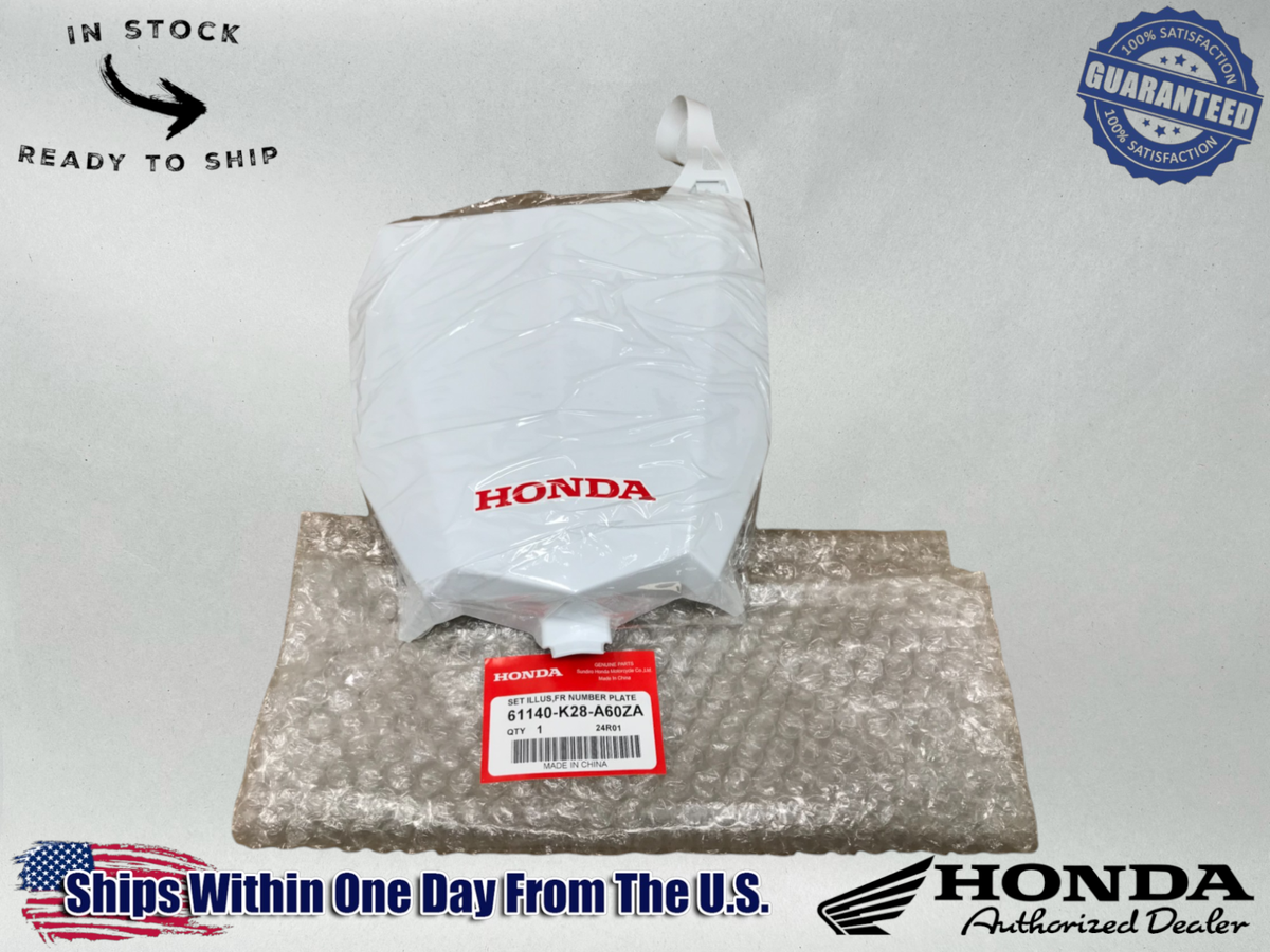 Honda OEM FRONT NUMBER PLATE 2019-2021 CRF110F CRF125F 61140-K28