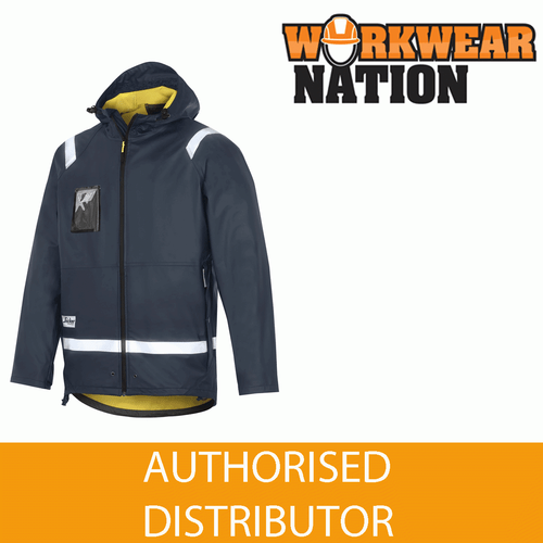 Snickers 8200 PU Navy Blue Rain Jacket 