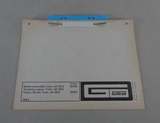 1972 Gutbrod Turbo Jet 130 S Lawnmower Parts Catalog / Parts List