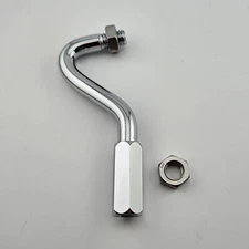 Chrome 4 1/2" Roadway "style" S Handle Gear Shift Extension Vintage Semi Shifter