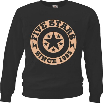Sweatshirt FIVE STARS SINCE 1985 COLLEGE TEAM SHIRT USA AMERIKA USA AMERIKA LOS