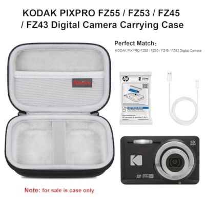Camera Carrying Case for KODAK PIXPRO FZ55 / FZ53 / FZ45 Camera Carrying Case for KODAK PIXPRO FZ55 / FZ53 / FZ45