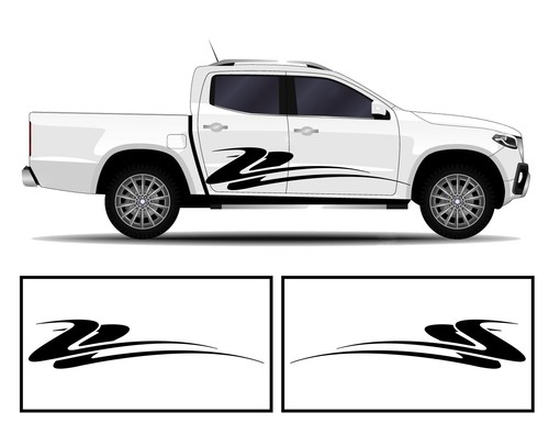 Rocker Panel Livery Self Healing Vinyl Side Graphics #007 fits All Trucks 4 x4 S - Picture 8 of 14