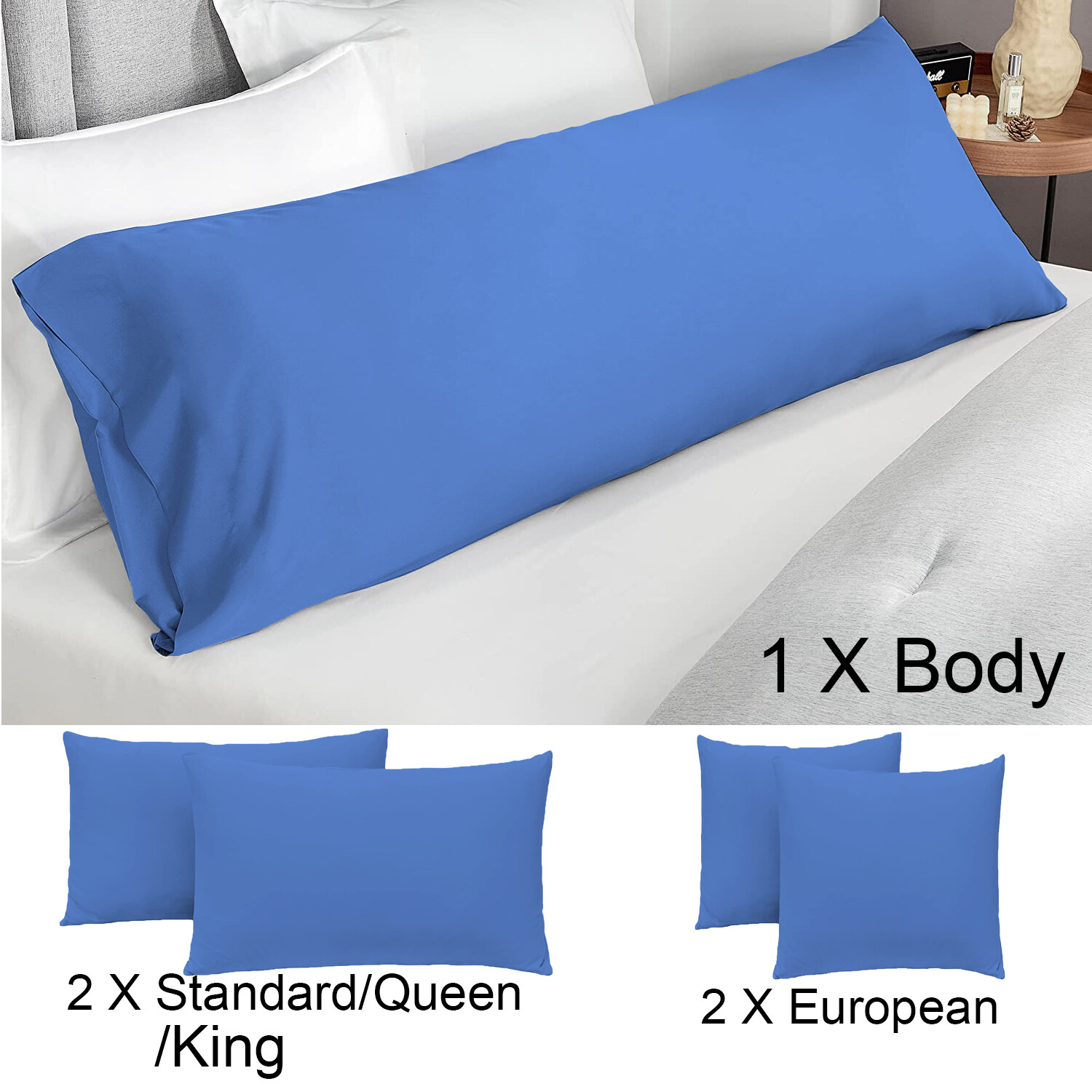 2000TC Bed Sheet Set Single Double Queen King Ultra Soft Flat Fitted