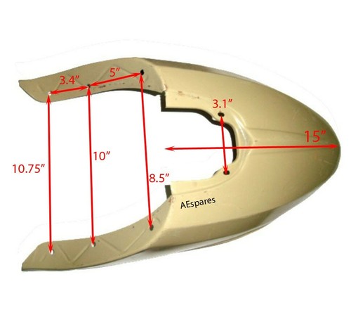 Front Mudguard Steel Primer Coated Lambretta GP / DL 125 150 200 Scooter ECs - Picture 2 of 7