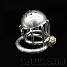 New Stainless Steel Male Chastity Device Short Cage for Men Metal Locking Belt