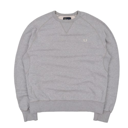 Men's FRED PERRY Grey Cotton Raglan 