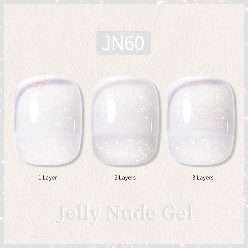 BORN PRETTY Jelly Nude Gel Nagellack 10ml Translucent Soak Off UV Nagellacke - Bild 123 von 157