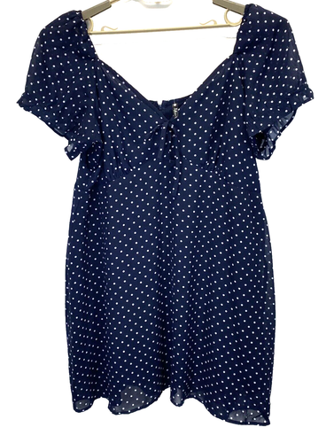 Robe Influence femme à manches pétales plissées taille 24 Polka Dot A-line - Photo 1 sur 8