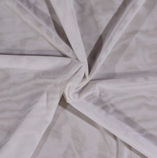 60" Power Mesh White Nylon Spandex Mesh Fabric by the Yard D181.06 