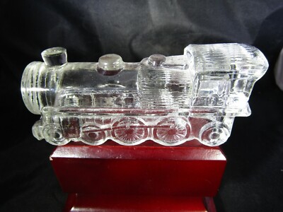 Vintage Victory Glass Jeannette PA Miniature Train Engine Toy Candy Container ~5