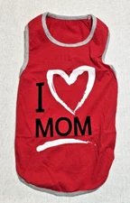 I Love Mom T-Shirt Red Bottomless Size Toddler Large