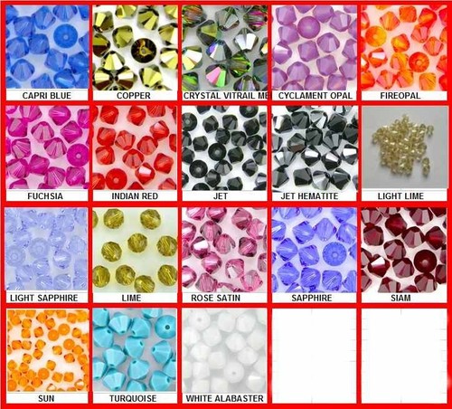 25 piezas Genuino SWAROVSKI 6mm Bicono 5301/5328 Elige Colores Año - Imagen 5 de 52