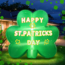 St. Patrick'S Day Inflatable Outdoor Decorations 4FT Giant Blow up Yard Lucky Sh