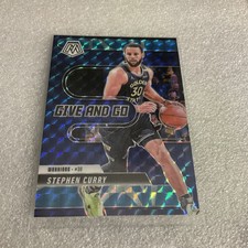 📈2024-25 Mosaic Stephen Curry Give And Go #9 Blue Reactive Prizm 4/99