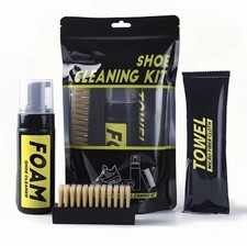 Sneaker Cleaning Kit Foam Cleaner Brush  Towel Safe for Jordans Yeezys     