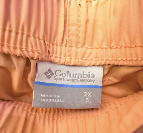 Columbia Women's 2X Peach Colored Sandy River Cargo Shorts - Picture 14 of 14