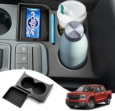 For 2022-2025 Ford Maverick Center Console Cup Holder Insert Storage Box Trays