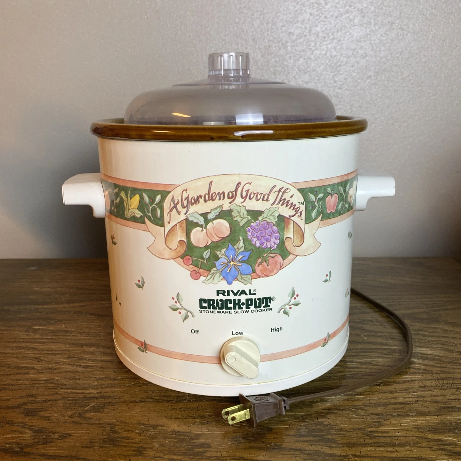 VTG Rival Crock-Pot 3150/2 Slow Cooker Garden of Good Things Cottage Farm Core