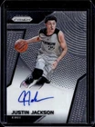 2017-18 Panini Prizm Justin Jackson Rookie Auto Autograph RC #RS-JJ Kings