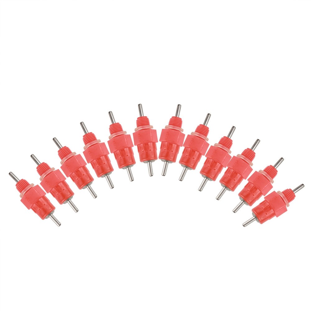 50 PCS Chicken Nipple Feeder Water Drinker Duck Hen Poultry For