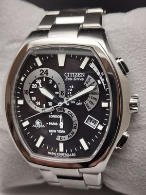 Citizen E600T006361 Watch Titanium Black Dial Alarm Solar Radio controlled