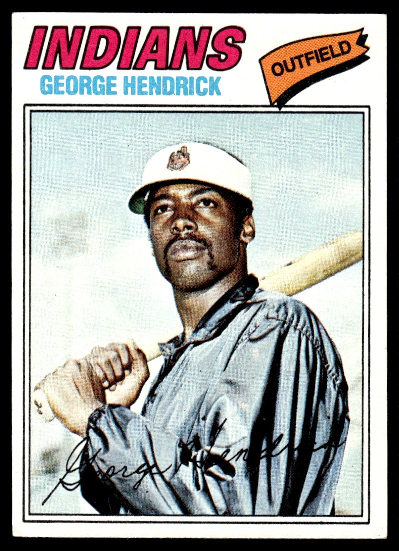 1977 Topps George Hendrick Cleveland Indians #330