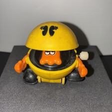 Vtg Rare Tomy Bally/Midway Pac-Man Wind-Up Toy Yellow/Orange 1.5X2" Macao Works