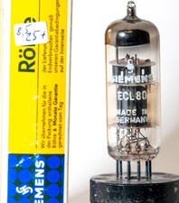 ECL80 SIEMENS, geprüft GUT 8,5 / 25 mA OVP   [#19-11]